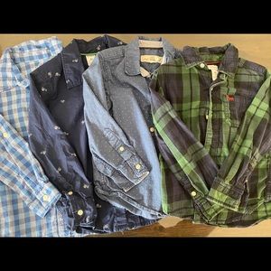 Kids Blue Button Up Bundle 4T